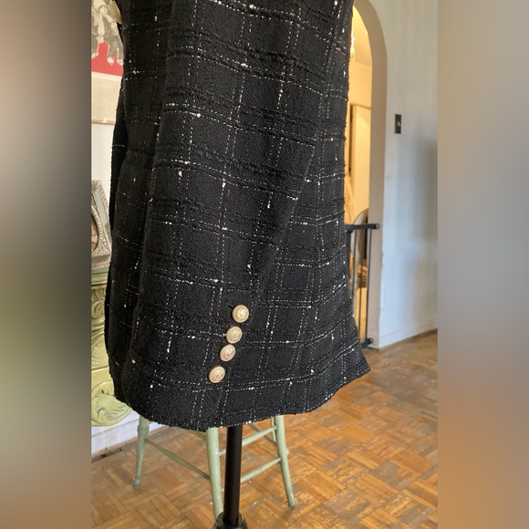 Generation Love Women Black Abby Tweed Blazer - Picture 3 of 5